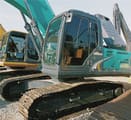 2018 Kobelco SK200D crawler excavator, side view