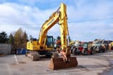 2018 Komatsu PC210LC-11 crawler excavator, front three-quarter view
