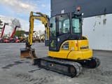2020 Komatsu PC58MR-5E0 crawler excavator, rear three-quarter view