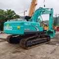2018 Kobelco SK200 crawler excavator, rear three-quarter view