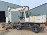 2007 Hitachi Zaxis wheel excavator, side profile view
