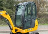 2012 JCB 8018 CTS mini excavator side view of cab