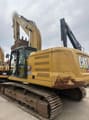 2019 Caterpillar 330 crawler excavator, rear three-quarter view