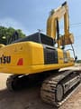 2020 Komatsu PC400-8 crawler excavator, rear three-quarter view