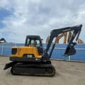 2023 Volvo EC55D mini excavator, side profile view