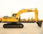 2026 SDLG E6215F Crawler Excavator with its digging bucket resting on the ground, viewed from the side.