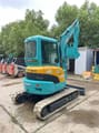 2023 Kubota U35 mini excavator, rear three-quarter view