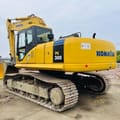2014 Komatsu PC300 crawler excavator, rear three-quarter view