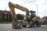 2003 Caterpillar M313C wheel excavator, side profile view