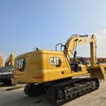 2022 Caterpillar 330GC crawler excavator, rear three-quarter view