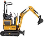 XCMG XE10E mini excavator, side view