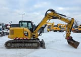 2016 Caterpillar 308E2CR crawler excavator, side view