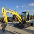 2022 Yanmar VIO55 mini excavator, side profile view
