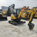 2023 Sany SY35U mini excavator, front three-quarter view
