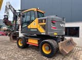 2015 Volvo EWR150E wheel excavator, rear three-quarter view