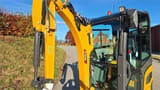 XCMG XE20E mini excavator, side view of cab and boom