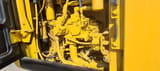2020 Caterpillar 318FL crawler excavator engine compartment view