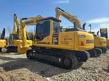 2023 Komatsu PC210LC crawler excavator, rear three-quarter view