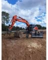 2016 Hitachi ZX300LCN-6 crawler excavator, side view with attachments