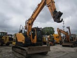 2014 Hyundai R145LCR-9A crawler excavator, front three-quarter view