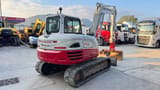 2018 Takeuchi TB290 mini excavator, rear three-quarter view