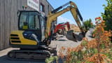 2021 Yanmar SV26 mini excavator, side view
