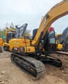 2022 Sany SY135C Pro crawler excavator, rear three-quarter view