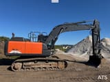 2018 Hitachi Zaxis 190 LC excavator, side view