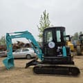 2022 Kobelco SK55SR mini excavator, side view