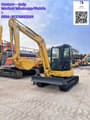 2021 Komatsu PC40MR mini excavator, front three-quarter view
