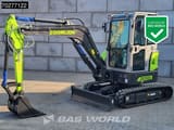 2024 Zoomlion ZE35GU Mini Excavator with a front three-quarter view showing the dozer blade and bucket.