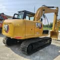 2022 Caterpillar 312D2 GC crawler excavator, rear three-quarter view
