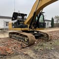 Caterpillar 329D crawler excavator, side view