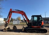 2022 Kubota KX080-4 crawler excavator side view