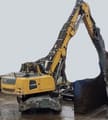 2021 Liebherr LH30 M material handler, rear three-quarter view