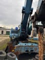 2000 Terex 340 material handler, close-up view of the upper structure and boom