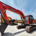 2020 Doosan DX225LC crawler excavator, side profile view