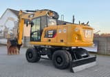 2019 Caterpillar M318F wheel excavator, rear three-quarter view