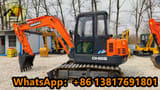 2021 Doosan DH55 mini excavator, side profile view