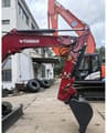 2025 Yanmar VIO85 mini excavator, side profile view of boom and arm