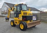 2017 Komatsu PW98MR-8 wheel excavator, rear three-quarter view