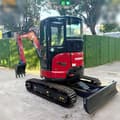 2020 Yanmar VIO35-6 mini excavator, front three-quarter view
