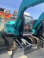 2023 Kobelco SK75-8 mini excavator, front three-quarter view