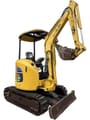 2020 Komatsu PC20MR mini excavator, side view