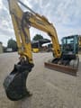 2014 Yanmar VIO80-U mini excavator front three-quarter view