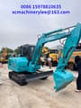 2023 Kobelco SK60 crawler excavator, front three-quarter view