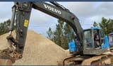 2013 Volvo ECR235DL crawler excavator side view