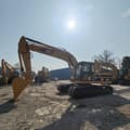 2018 Caterpillar 320BL crawler excavator, side profile view