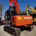 2020 Hitachi ZX120 crawler excavator, rear three-quarter view