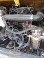 2024 Komatsu PC18 mini excavator engine compartment view